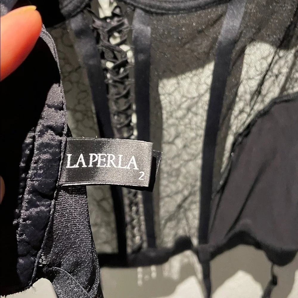 La Perla Black Lace Camisole Top - Picture 7 of 9